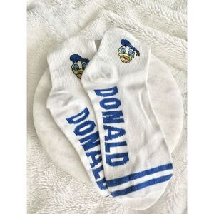 Blue and white Donald Duck socks￼